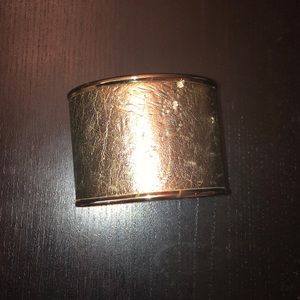 Gold cuff bracelet